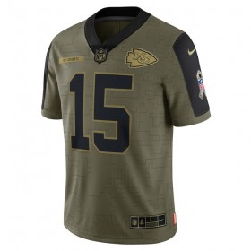 Camiseta Hombre NFL Kansas City Chiefs Patrick Mahomes 15 Nike 2021 Salute to Service